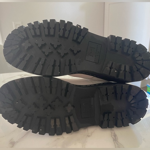 Marc Fisher Prisco White Leather Platform Boots - Picture 4 of 6